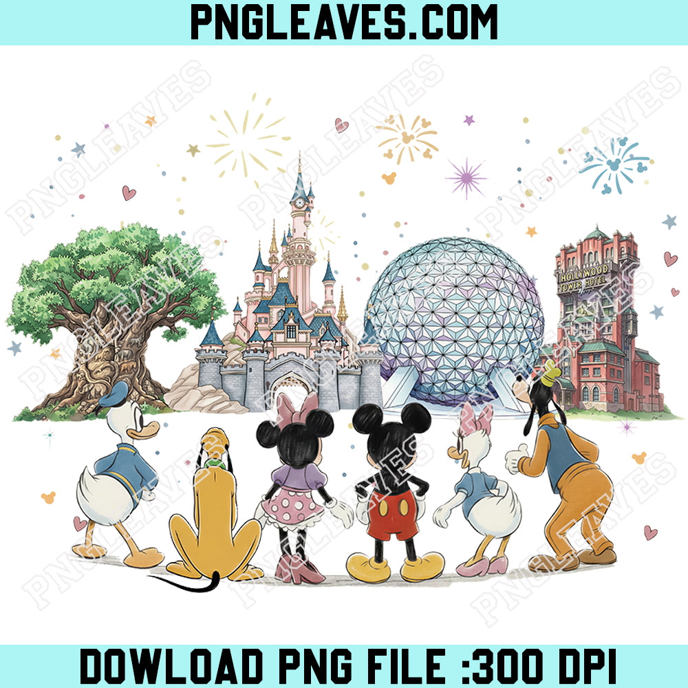 Mickey And Friends Funny PNG, Disneyworld PNG, Epcot Shirt, Disneyland Trip PNG
