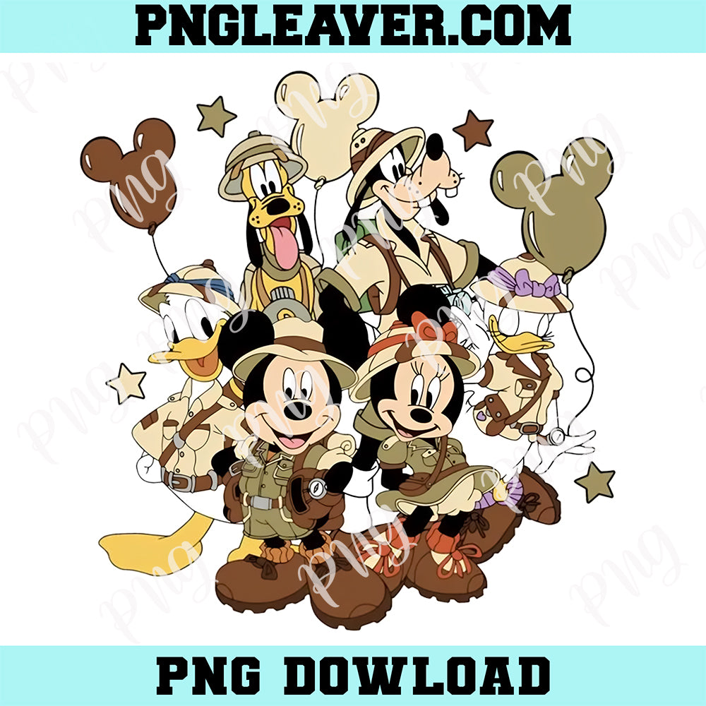 Mickey And Friends Safari Png, Disney Safari Mode Png, Animal Kingdom Safari Png