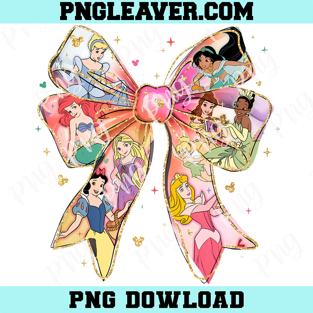 Ribbon Tee Disney Princess Coquette Png, Princess Ribbon Tee Png, Cute Princess Png