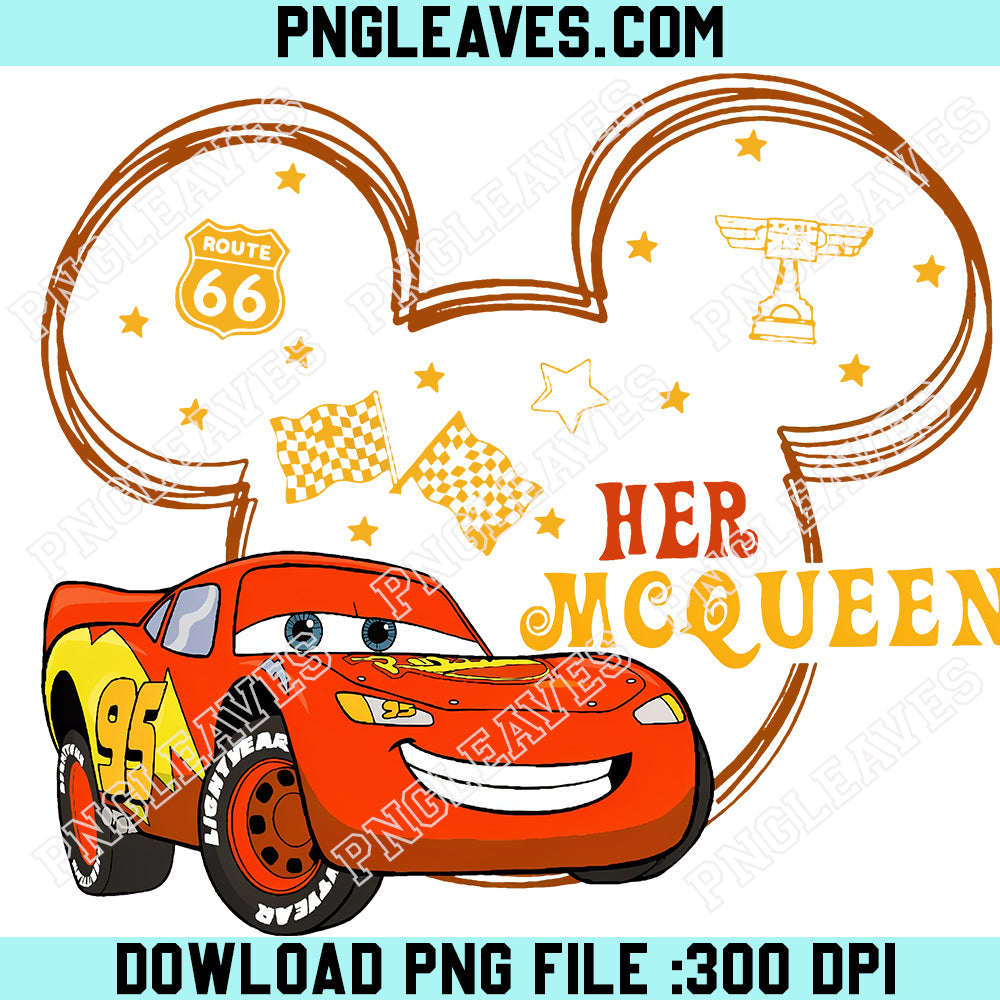 McQueen Sally Love Png, His Sally and Her McQueen Png, Disneyland Honeymoon Vacation Png