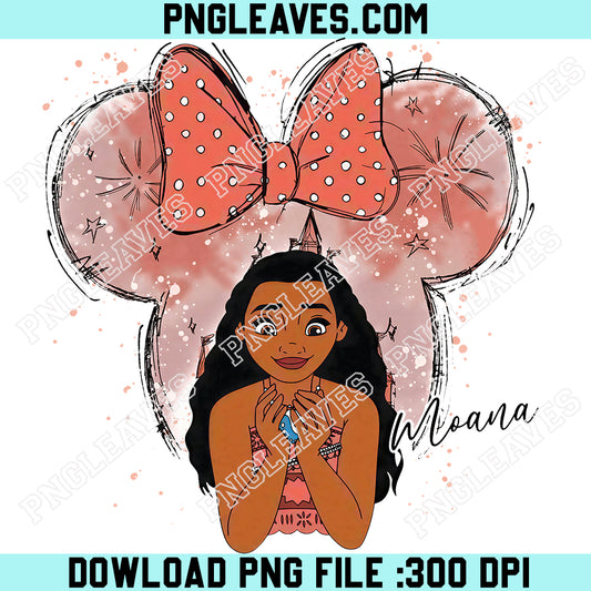 Disney Moana Trip Mouse Png, Cute Princess, Moana Disney World Minnie Mouse Ears Png