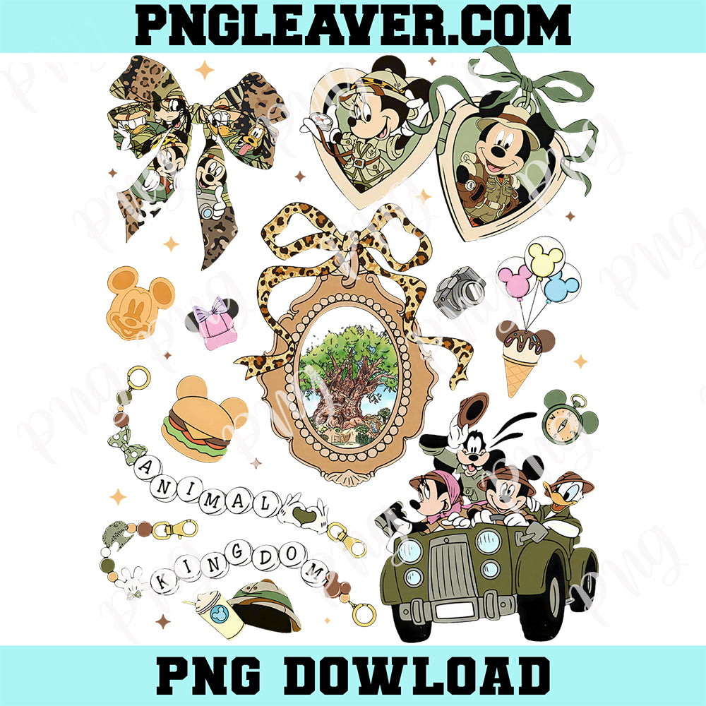 Disney Coquette Safari Camo Png, Animal Kingdom Women Camo Png, Wild Trip Png