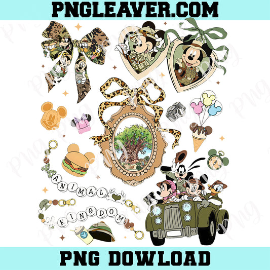 Disney Coquette Safari Camo Png, Animal Kingdom Women Camo Png, Wild Trip Png