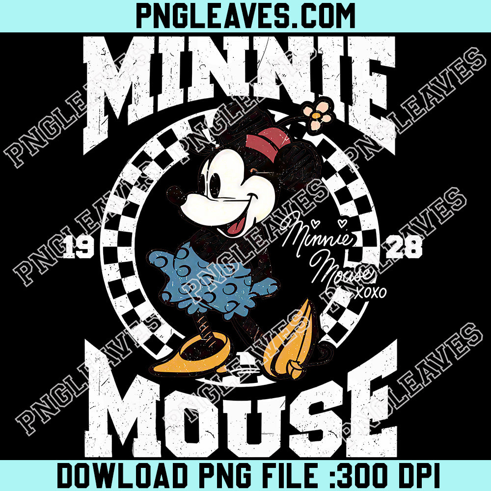 Retro Disney Couple Mickey Minnie Mouse Png, Walt Disney World Png, Classic Mickey Minnie Png