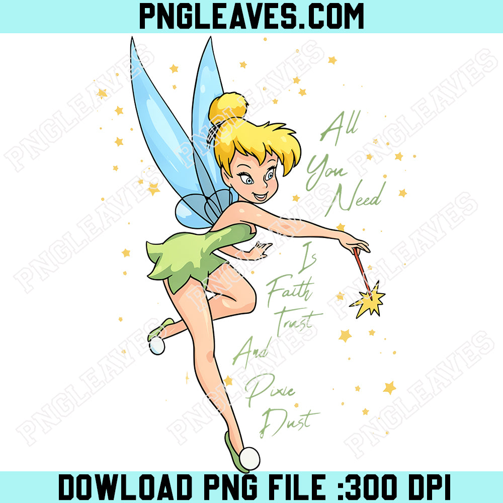 Magical Fairy PNG, Pixie Dust Fairy Sublimation Design, Fantasy Girl Digital Download