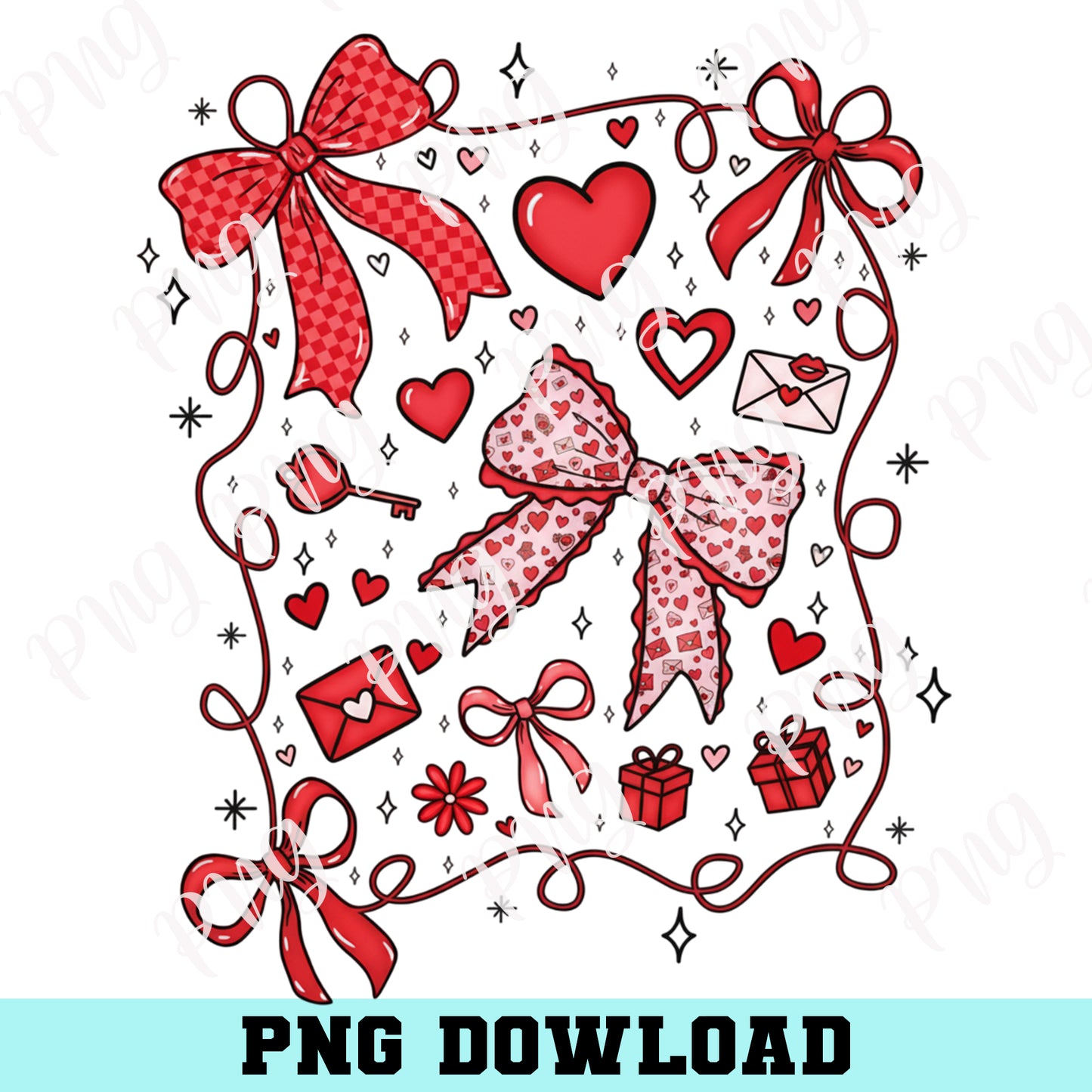 Coquette Bow Png, Girly Bow Design Png, Checkered Coquette Bow Design PNG