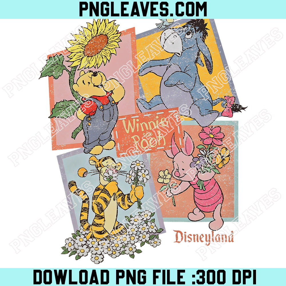 Vintage Winnie The Pooh Retro CutePNG, Pooh Retro PNG