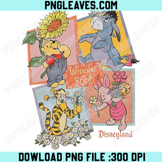 Vintage Winnie The Pooh Retro CutePNG, Pooh Retro PNG