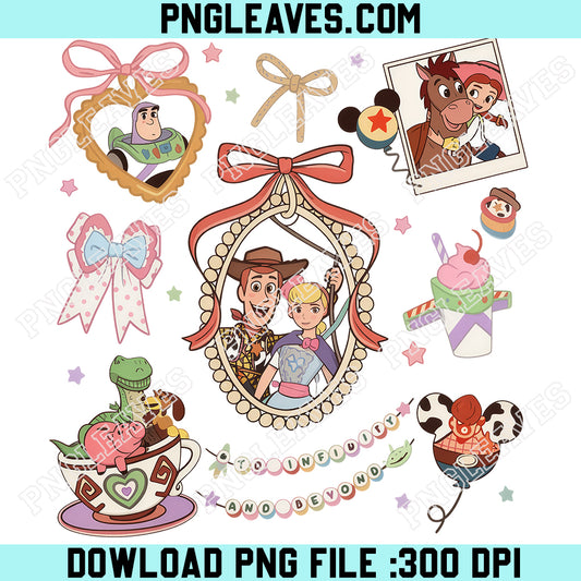 Bow Disney Toy Story Cute PNG, To Infinity and Beyond PNG, Toy Story Friends PNG