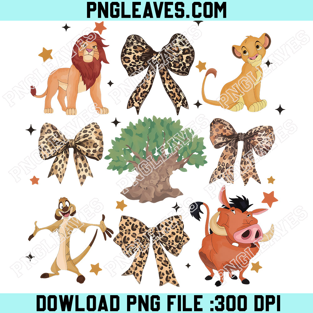 Bows The Lion King Leopard Animal Kingdom PNG, Disney Family Vacation PNG, Disney Safari PNG