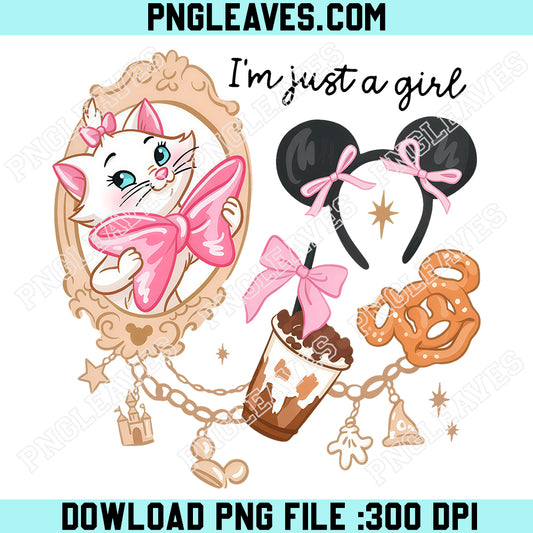 Disney The Aristocats Marie Cat PNG, I m Just A Girl Disney The Aristocats PNG, Disney Marie Cat PNG
