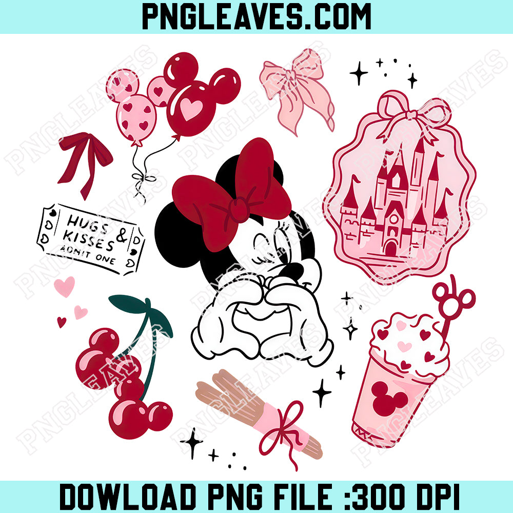 Minnie Hands Heart PNG, Disney Vacation PNG, Disney Tank PNG