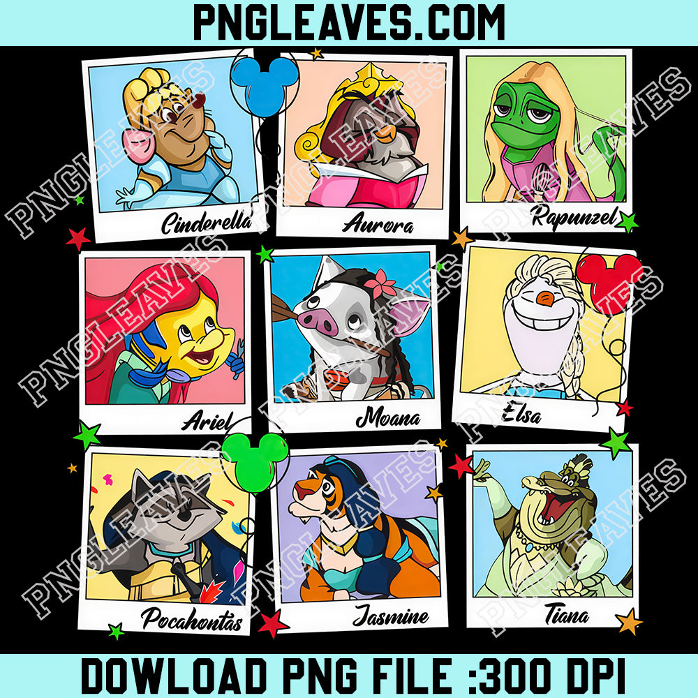 Disney Princess Sidekicks Photos PNG, Disney Aurora Ariel Belle Cinderella Tiana PNG