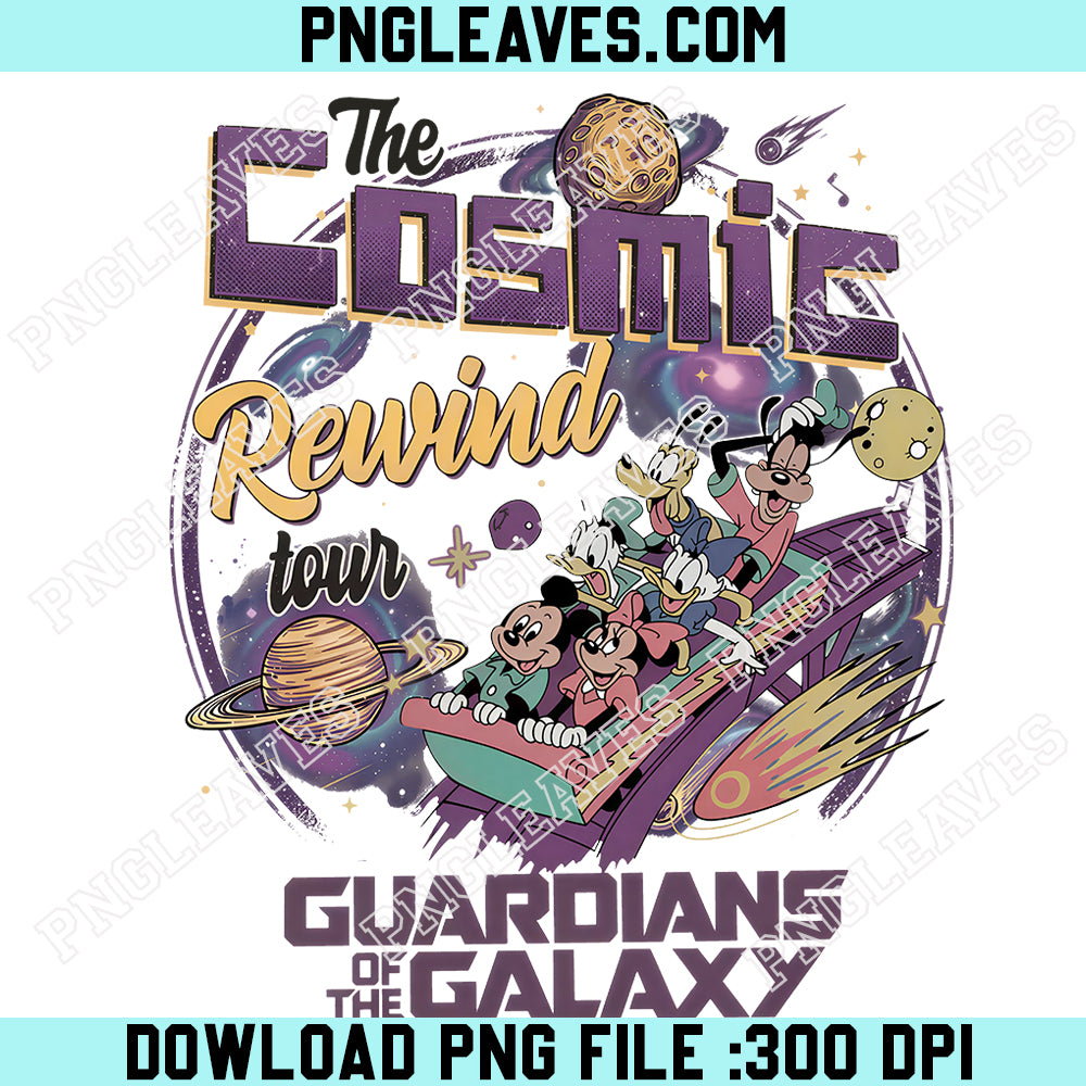 Guardians Of The Galaxy Cosmic Rewind PNG, Mickey and Friends Disney Ride PNG