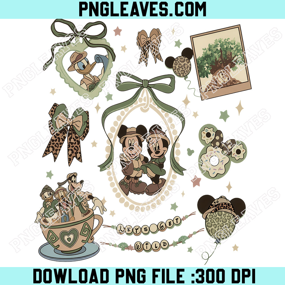 Disney Animal Kingdom Bow PNG, Mickey And Friends PNG, Disney Safari Mode PNG