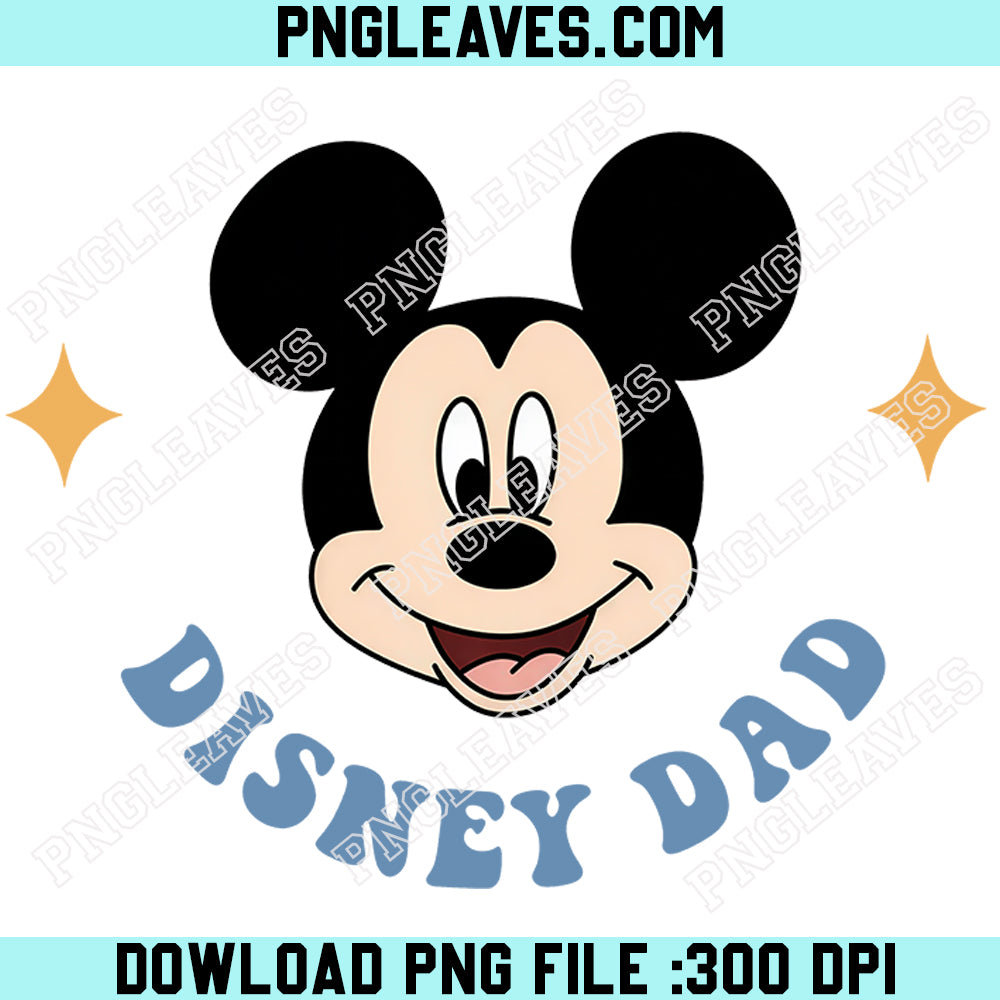 Disney Dad PNG, Mickey Face DAD PNG, Disney Dad PNG