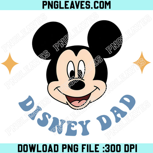 Disney Dad PNG, Mickey Face DAD PNG, Disney Dad PNG