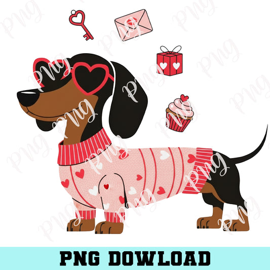 Dachshund Mama Valentine, Doxie Mama Png, Dachshund Shirt Png, Cute Dachshund Png
