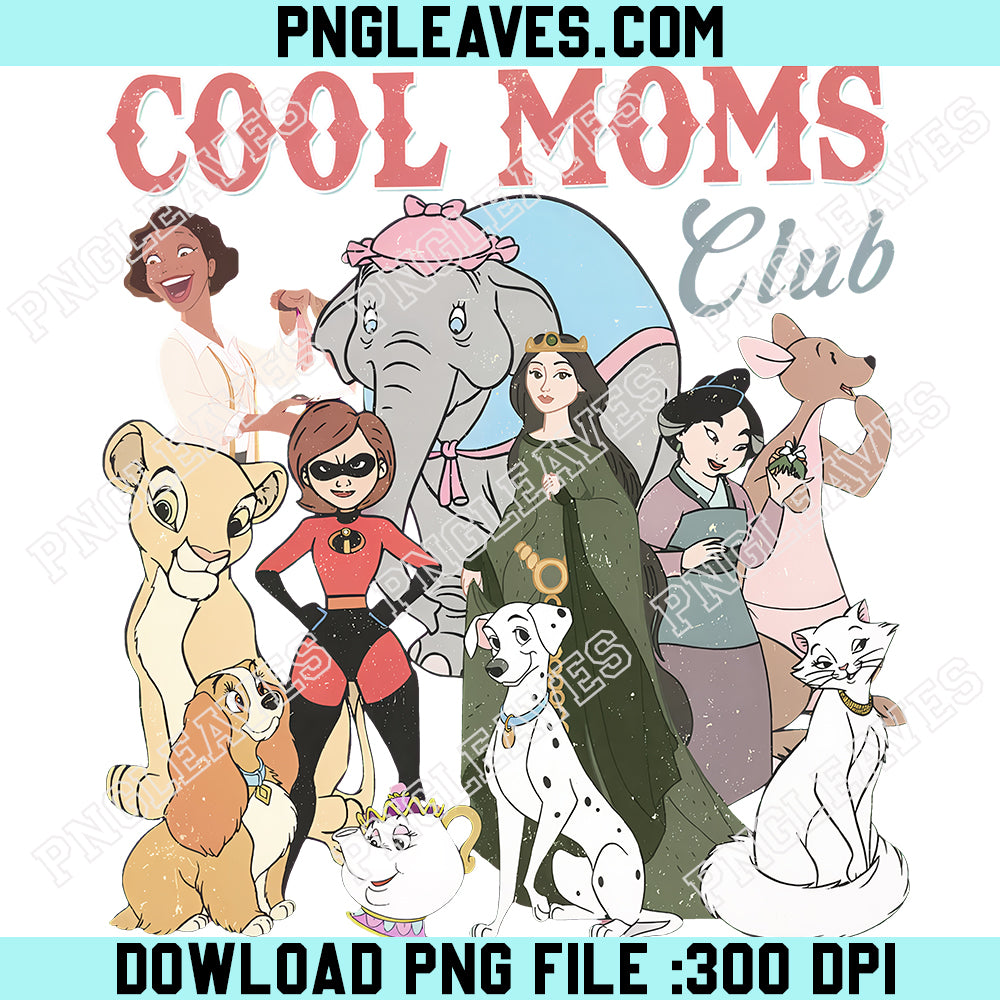 Retro Disney Cool Dad Cool Mom Clubs PNG, Funny Family Matching PNG, Goofy Mufasa Triton Mom Dad Vibes PNG