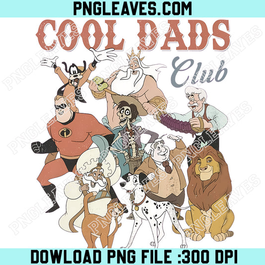 Funny Family Matching PNG, Retro Disney Cool Dad Cool Mom Clubs PNG, Goofy Mufasa Triton Mom Dad PNG