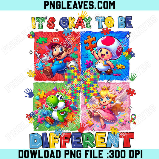 Mario Awareness Png, Mario Be Kind Png, Mario Puzzle Png, Autism Kid Png