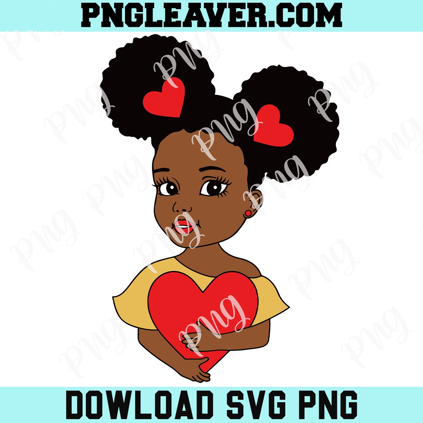 Baby Girl Woman Valentine Svg Png, Valentines Day Black Svg
