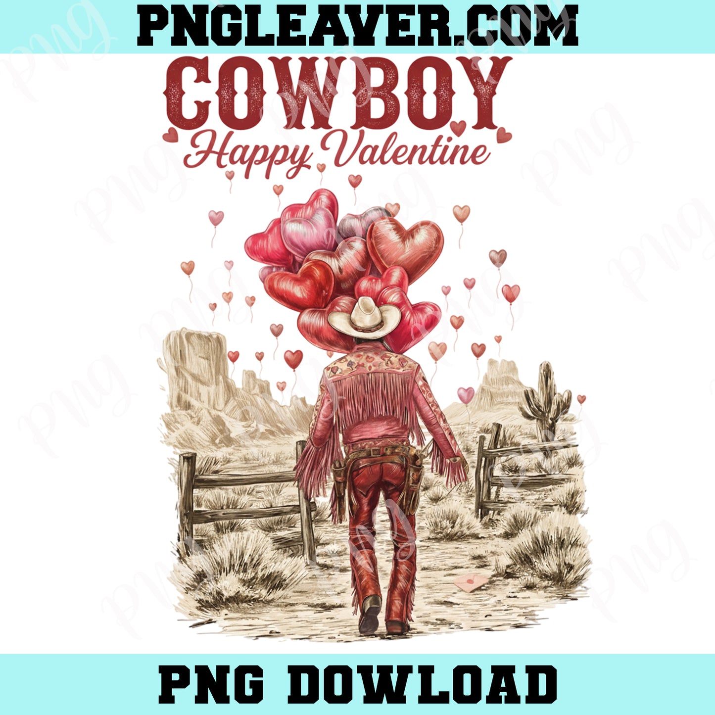 Be Mine Happy Cowboy Png, Vintage Western Valentine Png, Brushstroke Valentine Xoxo Cupid Png
