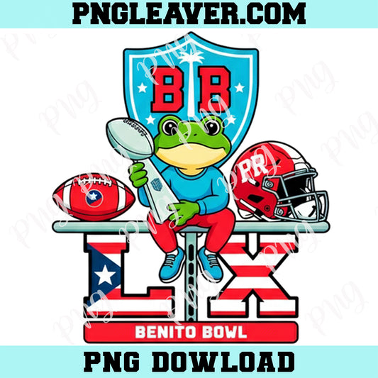 Frog Funny Benito Bowl Png, Half Time Show Png, American Football Game LX Png