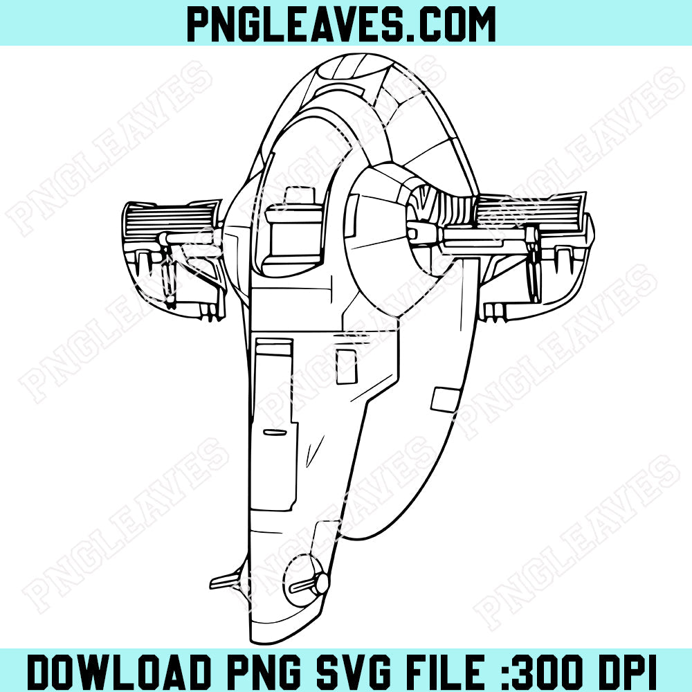 Boba Fett's Ship Slave Svg Png, Star Wars Boba Fett's Svg Png, Ship Slave Svg Png