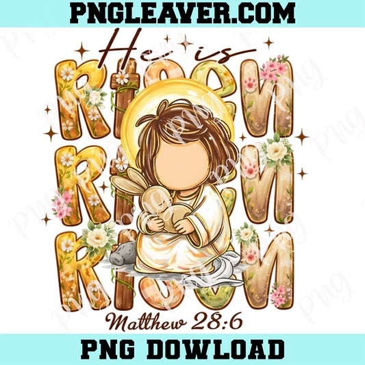 Preppy He Is Risen Png, Brush Stroke He Is Not Here He Has Risen Png, Easter Bible Verse Png