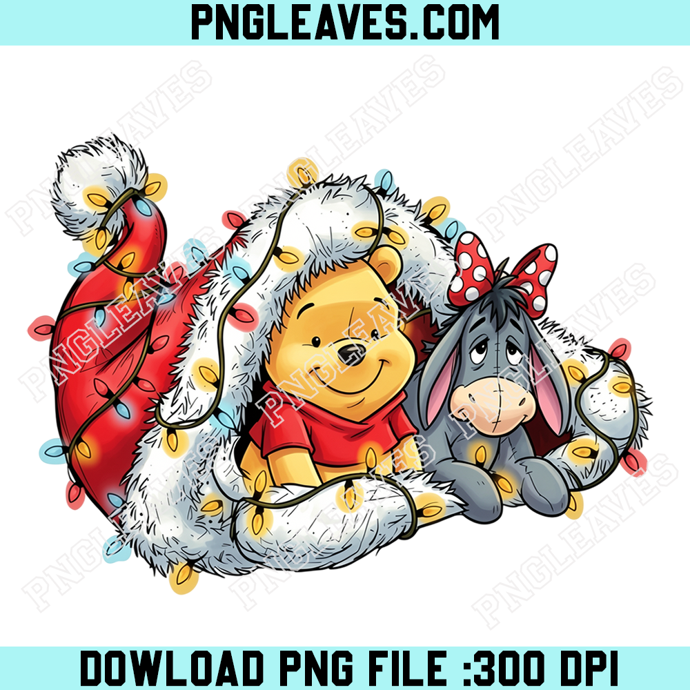 Christmas Candy Cane Mickey Ears PNG, Festive Fairytale Castle Holiday Lights Design
