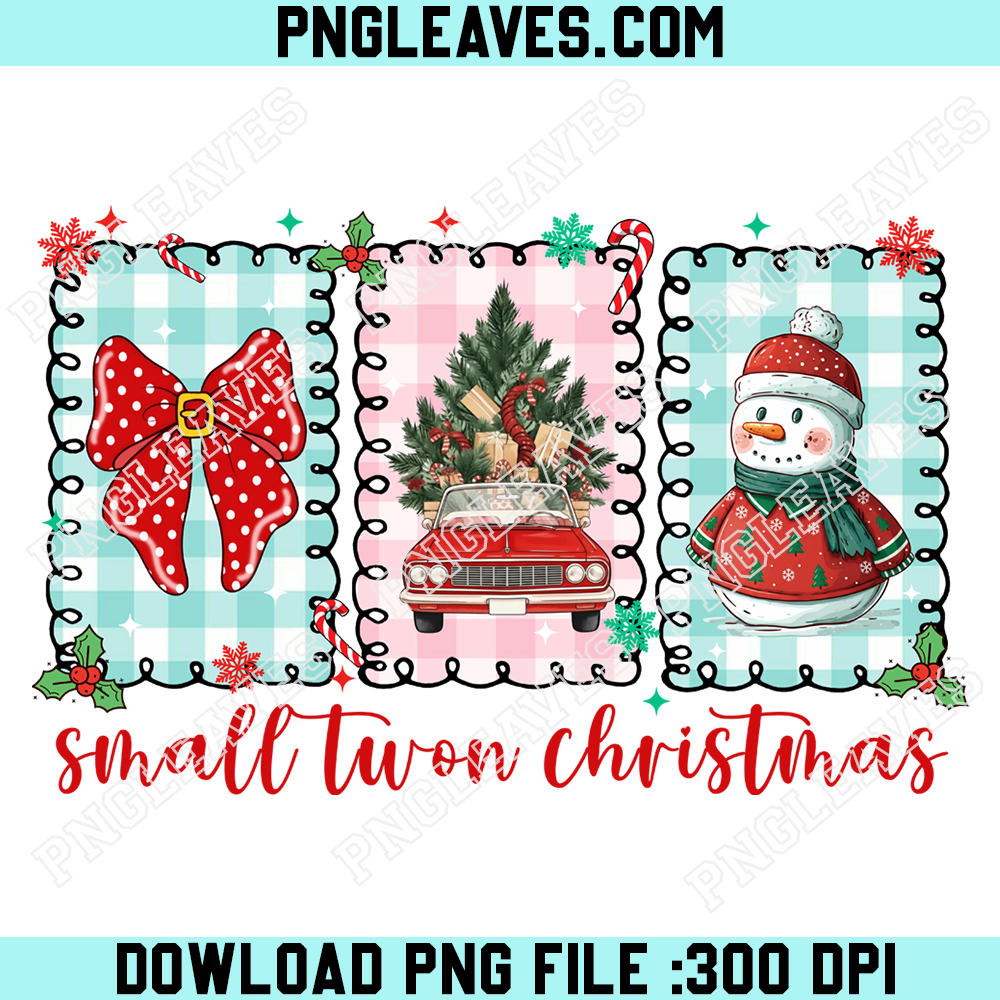 Small Town Christmas Png, Retro Christmas Png, Christmas Western PNG