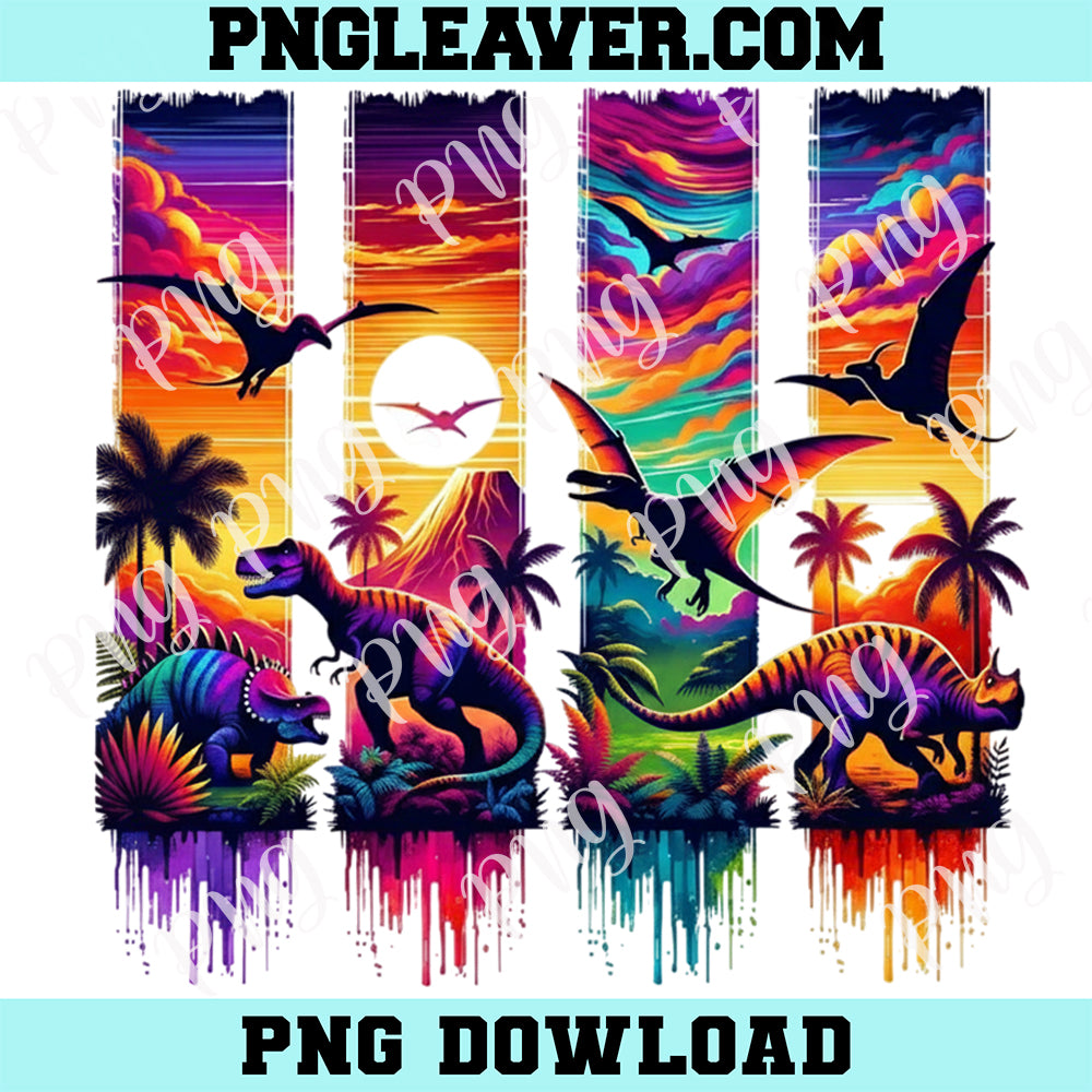 Colorful Dinosaur T rex Shirt PNG, Boys Shirt PNG