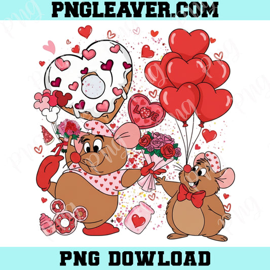 Coquette Happy Valentine Cartoon Mouse Png, Valentine Cartoon Character Png, I Only Have Eyes For You Png