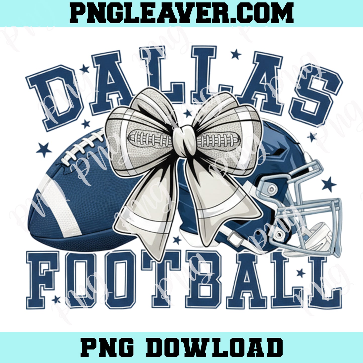 Dallas Football Shirt PNG, Cowboys PNG, Football Coquette Bow Sport Png, American Football Png