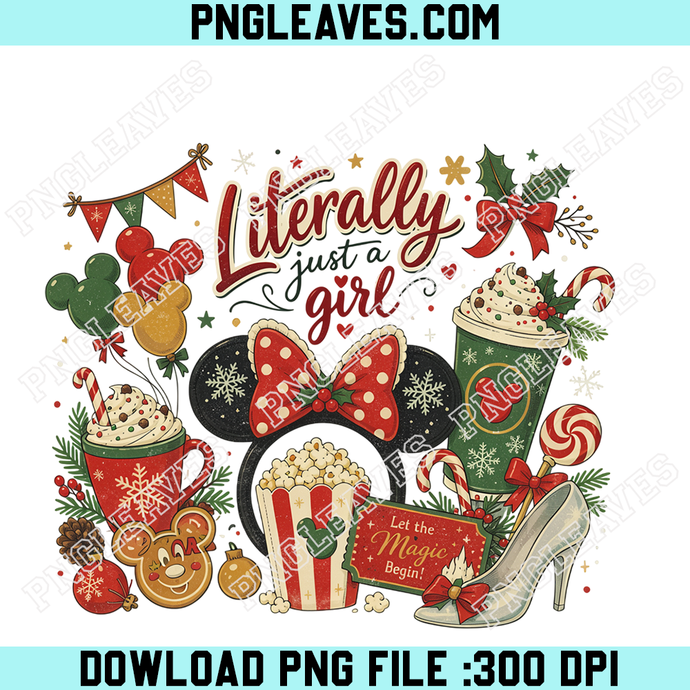 Disney Princess Holiday Magic Minnie Ears PNG, Retro Christmas Coffe Cup And Treats PNG