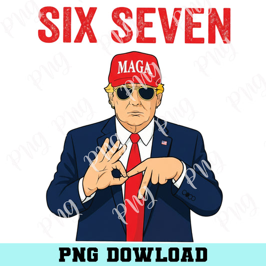 Donald Trump 67 Meme PNG, Trump Six Seven Png