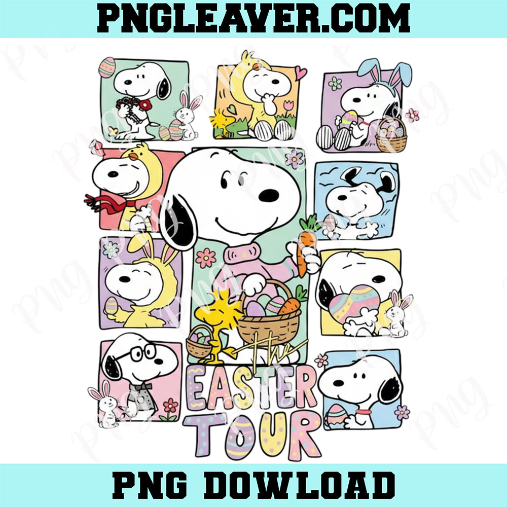 Snoopy Easter Retro Cute Png, Cartoon Movie Easter Png, Happy Easter Season Png