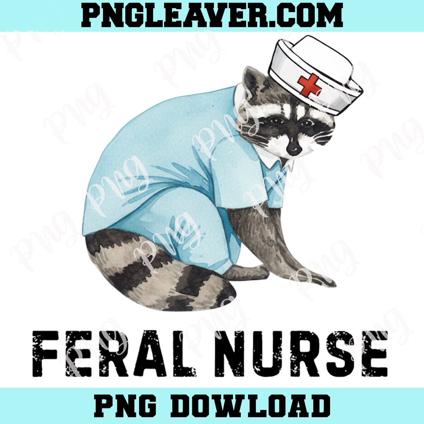 Feral Nurse Raccoon Png, Raccoon Ambulance Png