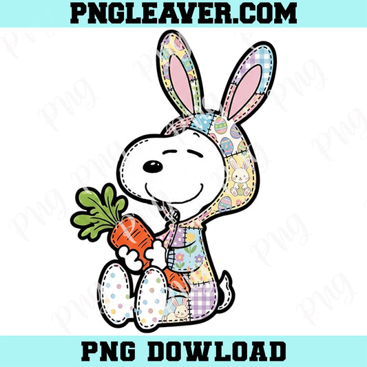 Floral Snoopy Patchwork Png, Trendy Easter Snoopy PNG, Cottagecore Spring Patchwork Png