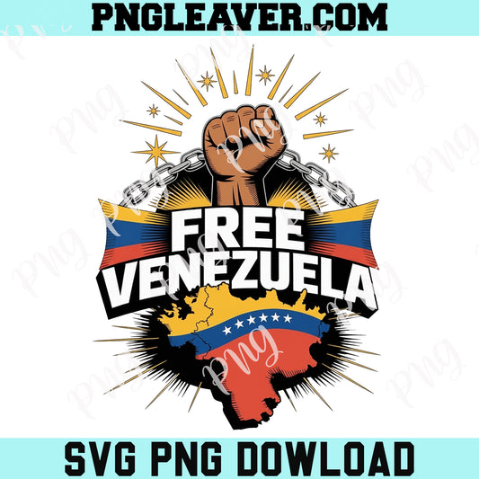 Free Venezuela PNG, Venezuela Freedom Graphic Png, Protest Shirt Design, Political Statement PNG