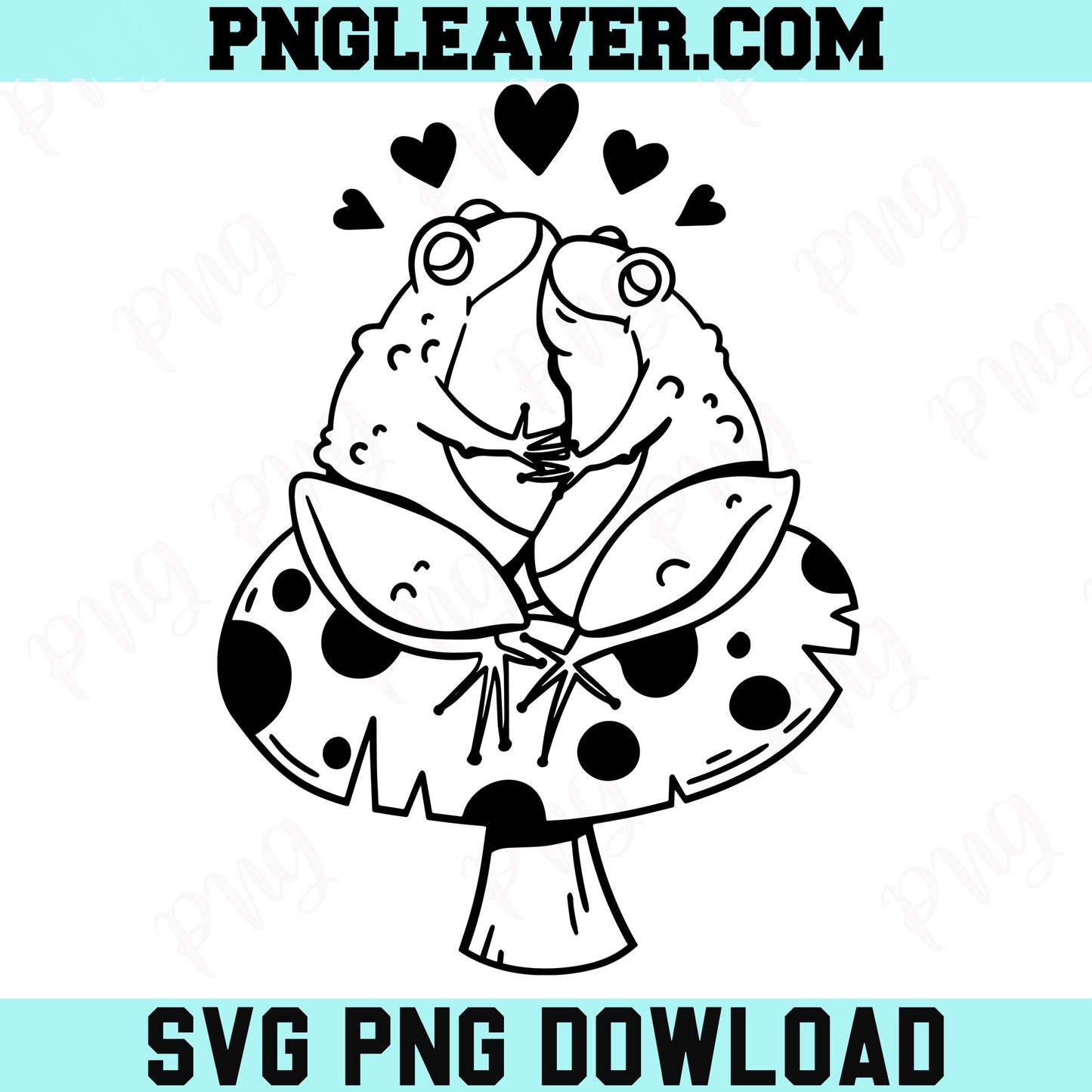 Frog Love Valentine Png Svg, Funny Frog Svg, Cute Frog In Love Valentine Svg
