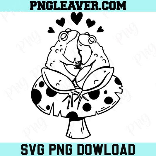 Frog Love Valentine Png Svg, Funny Frog Svg, Cute Frog In Love Valentine Svg
