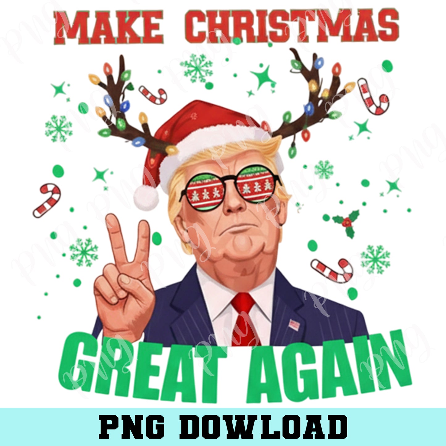 Funny Trump Hello Png, Trump Christmas PNG, Holiday Shirt Design Png