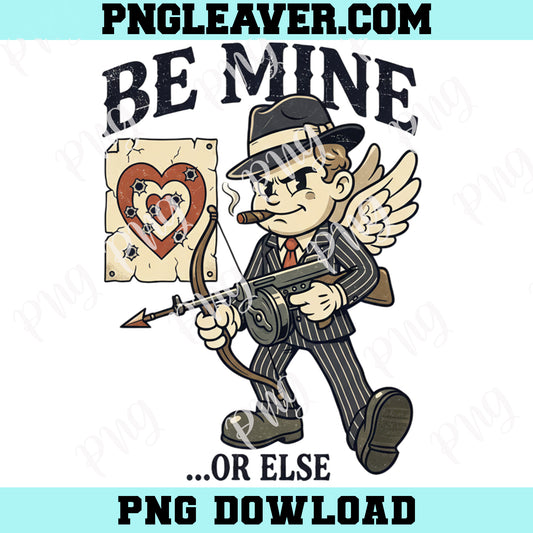 Funny Gangster Cupid PNG, Retro Mobster Valentine Sublimation, Gangster Anti Valentine Png