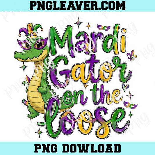 Funny Mardi Gras Crocodile PNG Shirt Design, Funny Crocodile Png,  Mardi Gras Png