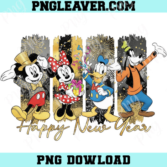 Funny Mouse And Friends New Year PNG, Happy New Year 2026 Png