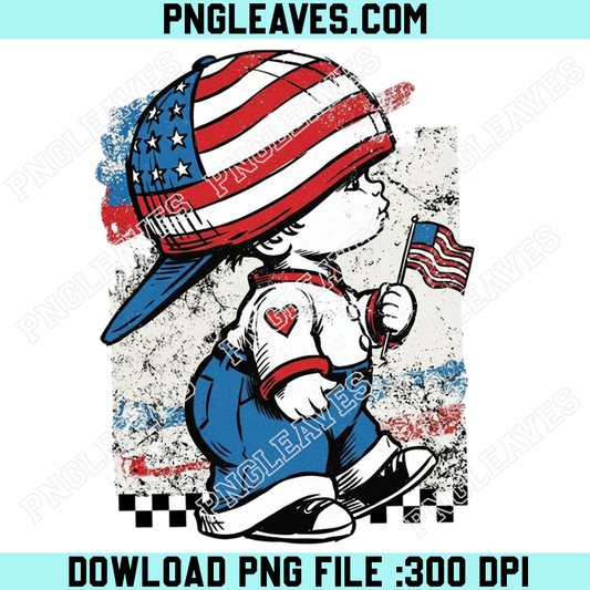 Baby Funny Retro 4th Of July Png, Red White Blue Party Quote Flag Png, Western USA Png