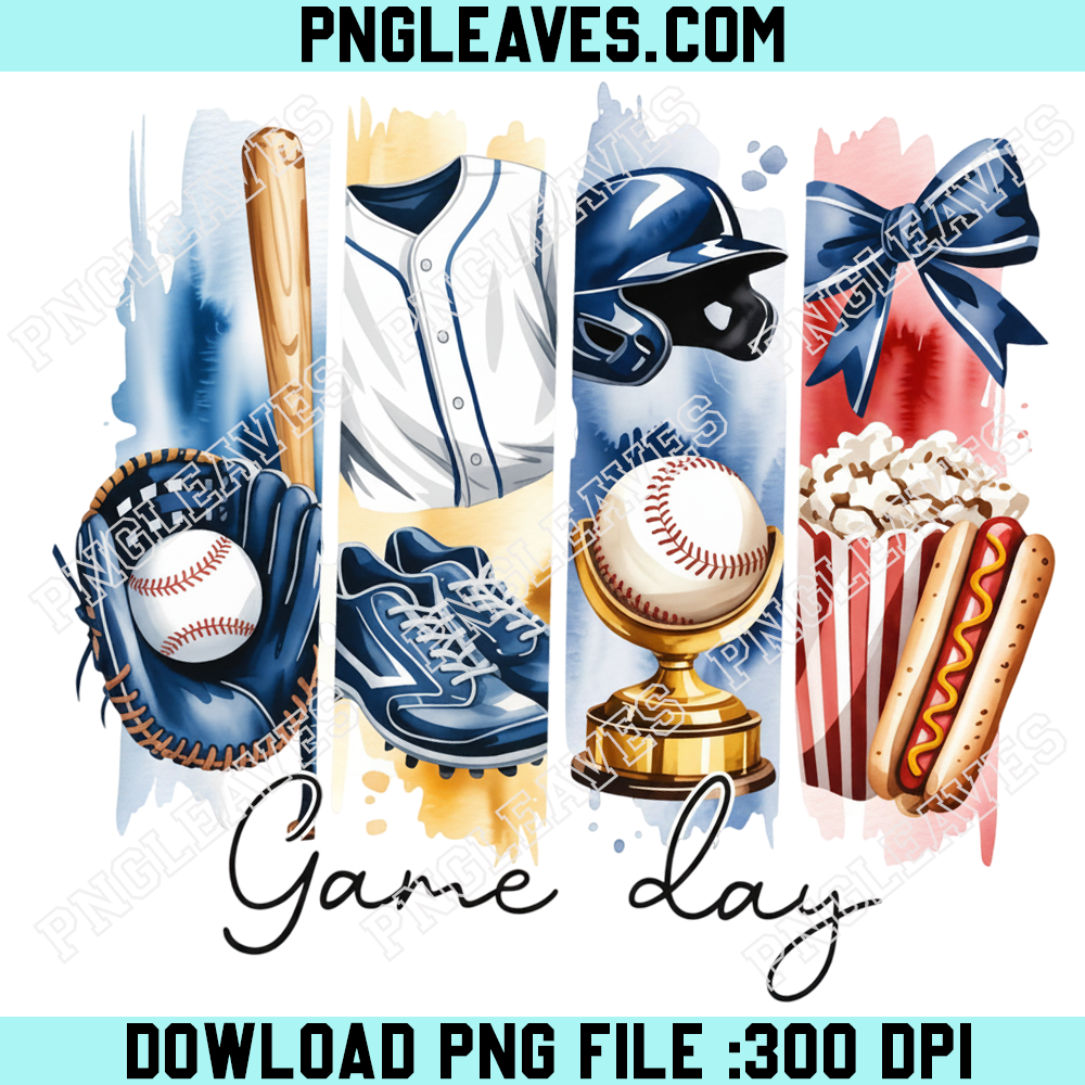 Game Day Baseball Clor Png, Texas Baseball Season Png, Baseball Mom Png