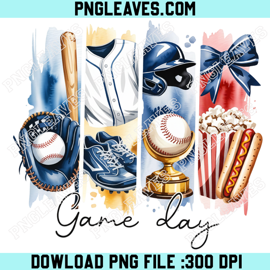 Game Day Baseball Clor Png, Texas Baseball Season Png, Baseball Mom Png
